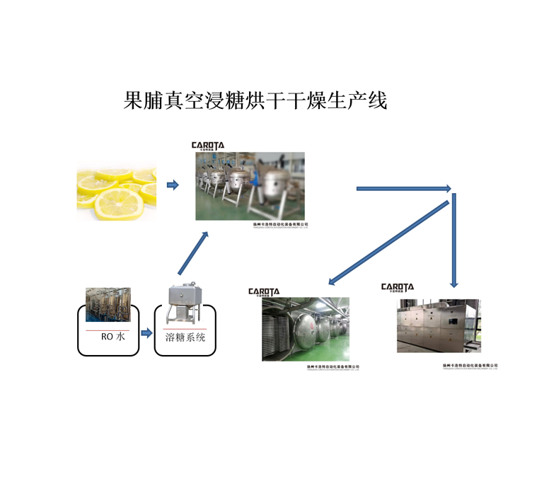 果脯真空浸糖烘干干燥生產線